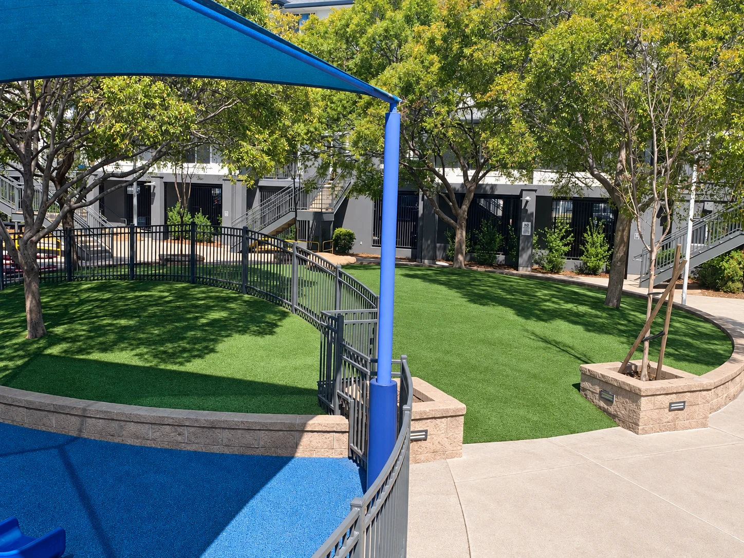 Community grounds at a Green Is The Way maintained property, view 1